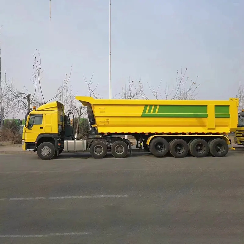 ການນໍາໃຊ້ແລະຄຸນສົມບັດຂອງ Dump Semi Trailer ແມ່ນຫຍັງ?