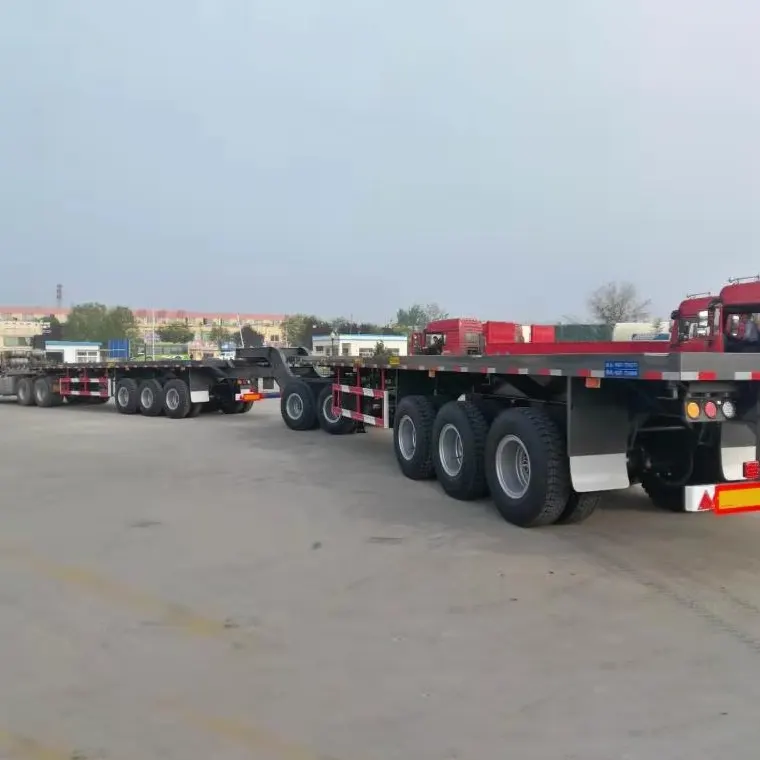 Trailer Drawbar Flatbed ມີຂ້າງ