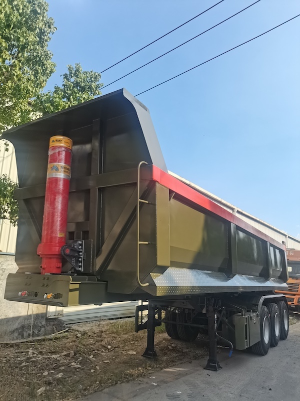 Heavy Duty 3 Axles U Shape Dumper Semi Trailers with FUWA Axle Hyva Hydraulic system